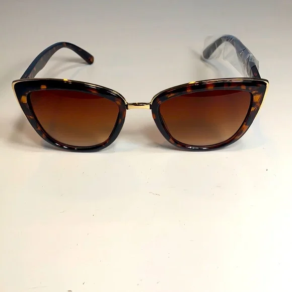 Cat Eye Sunglasses Brown / Leopard Sunnies - Picture 4 of 10